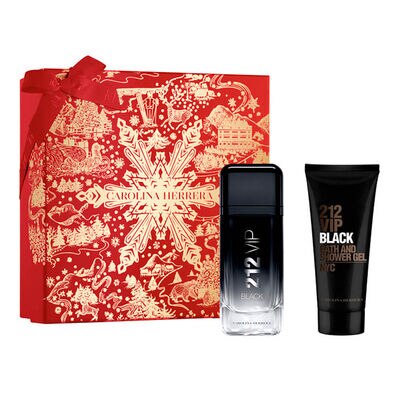 Kit Coffret Carolina Herrera 212 VIP Black Masculino Eau de Parfum