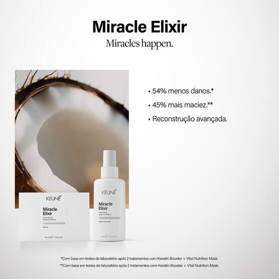 Ampola Reconstrutora Keune Care Miracle Elixir Keratin Booster